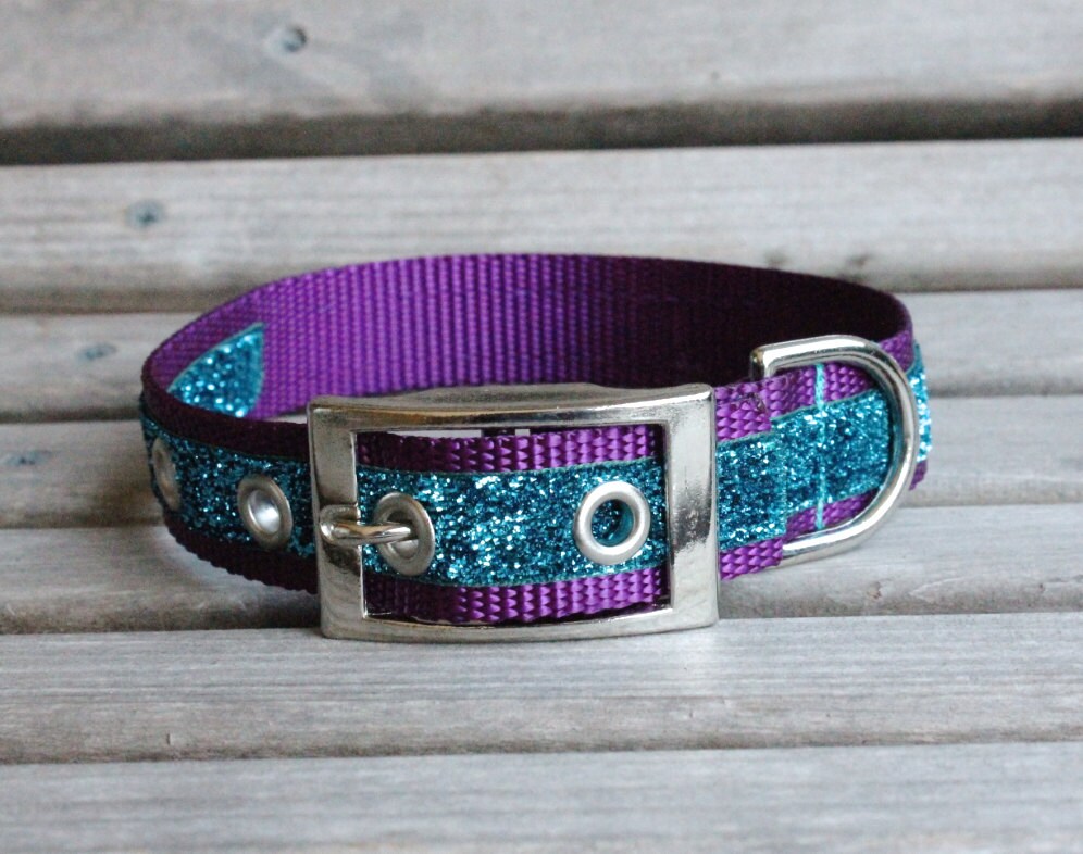 Sparkle Dog Collar with Metal Buckle
