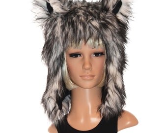 Husky Wolf Hat Faux Fur Animal Hat