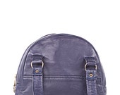 Sac a main en cuir recyclé mauve