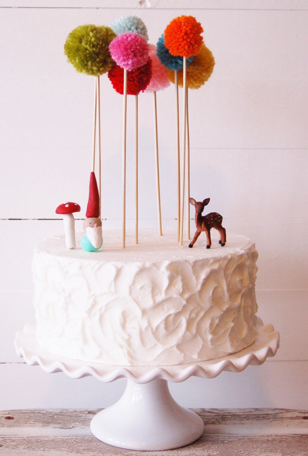 Pom Tree cake toppers