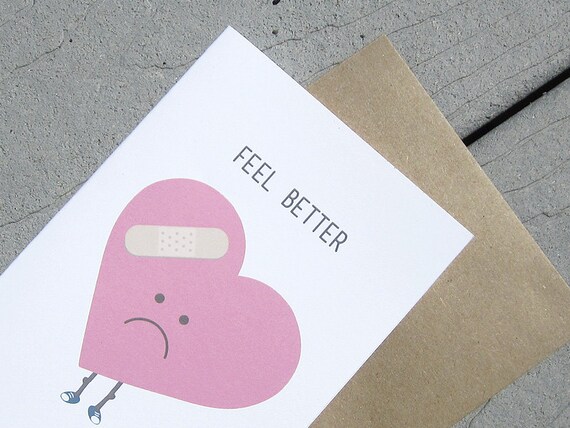 Get Well Sympathy Card by myjuly on Etsy