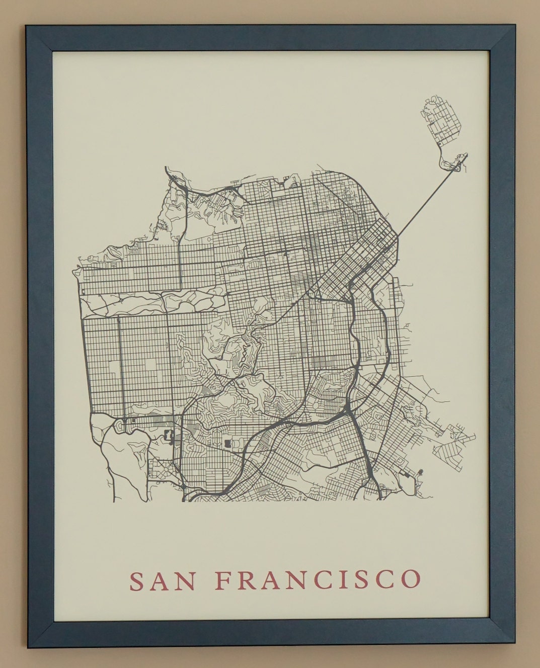 San Francisco City Map Poster