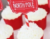 CHRISTMAS North Pole Cupcake Toppers - Printable File - Print Your Own Il_170x135