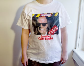 1987 Max Headroom Coke shirt - Vintage 80s TV Show Coca Cola Tshirt L