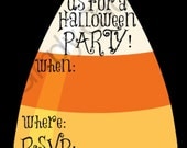 5x7 PRINTABLE Halloween Invitation INSTANT DOWNLOAD, Candy Corn Invitation, 5x7 invite, Halloween Supplies, Kids Halloween, Paper goods Il_170x135