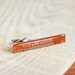 Geeky Tie clip - Computer tie bar - Orange circuit board - Recycled Computer