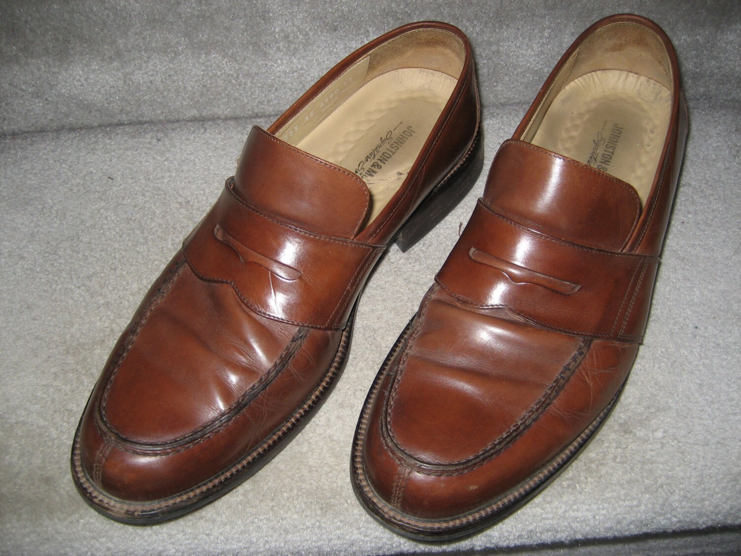 JOHNSON & MURPHY Classic Leather Penny Loafers Mens by MercyMaud