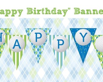 Popular items for golf birthday banner on Etsy