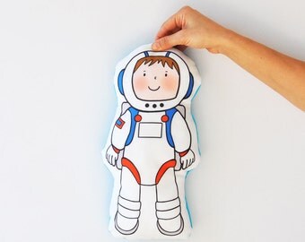 ON SALE Astronaut Toy, Space Stuffed Toy, Stuffed Pillow, Soft Stuffed, Toy Pillow, Soft Pillow