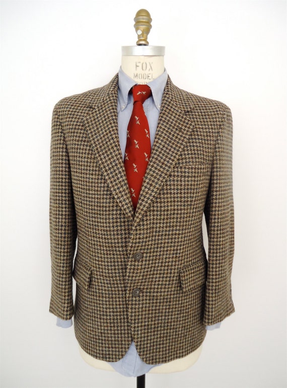 Harris Tweed Blazer Elbow Patches / vintage brown & by CompanyMan