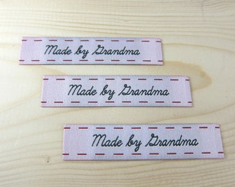 Woven Labels | Sew-In Woven Label for Knitting, Crotchet, Handmade gift - Quilt Label - Made By Grandma