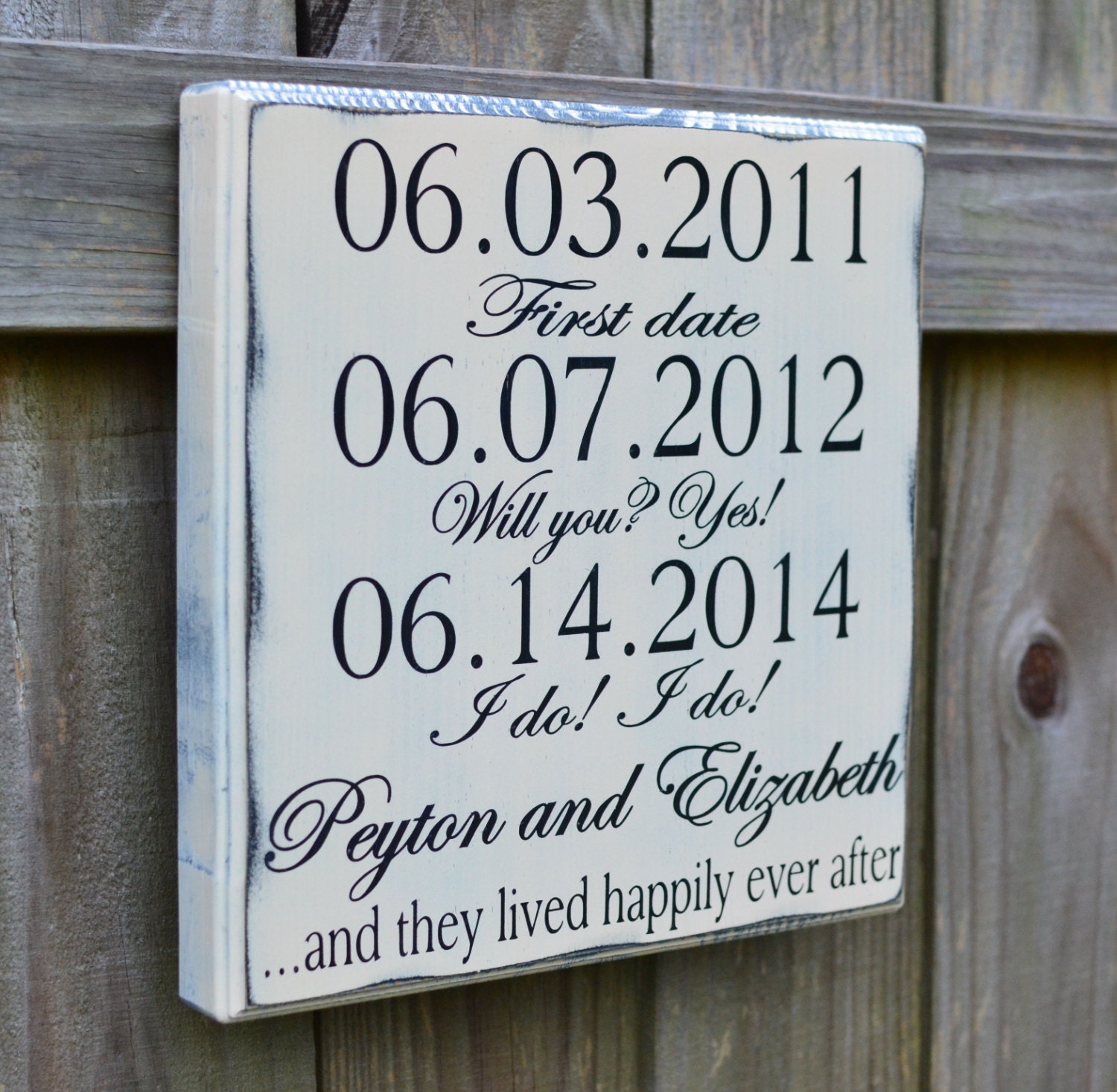 Personalized Wedding Sign Wedding Gift for Couple Wood