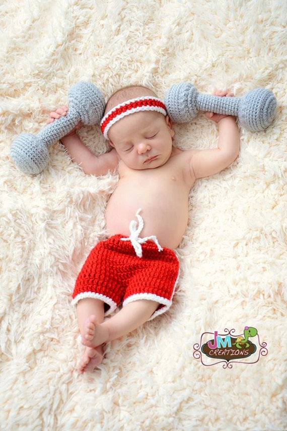 Dumbbell Set Weightlifter Set One Size Crochet