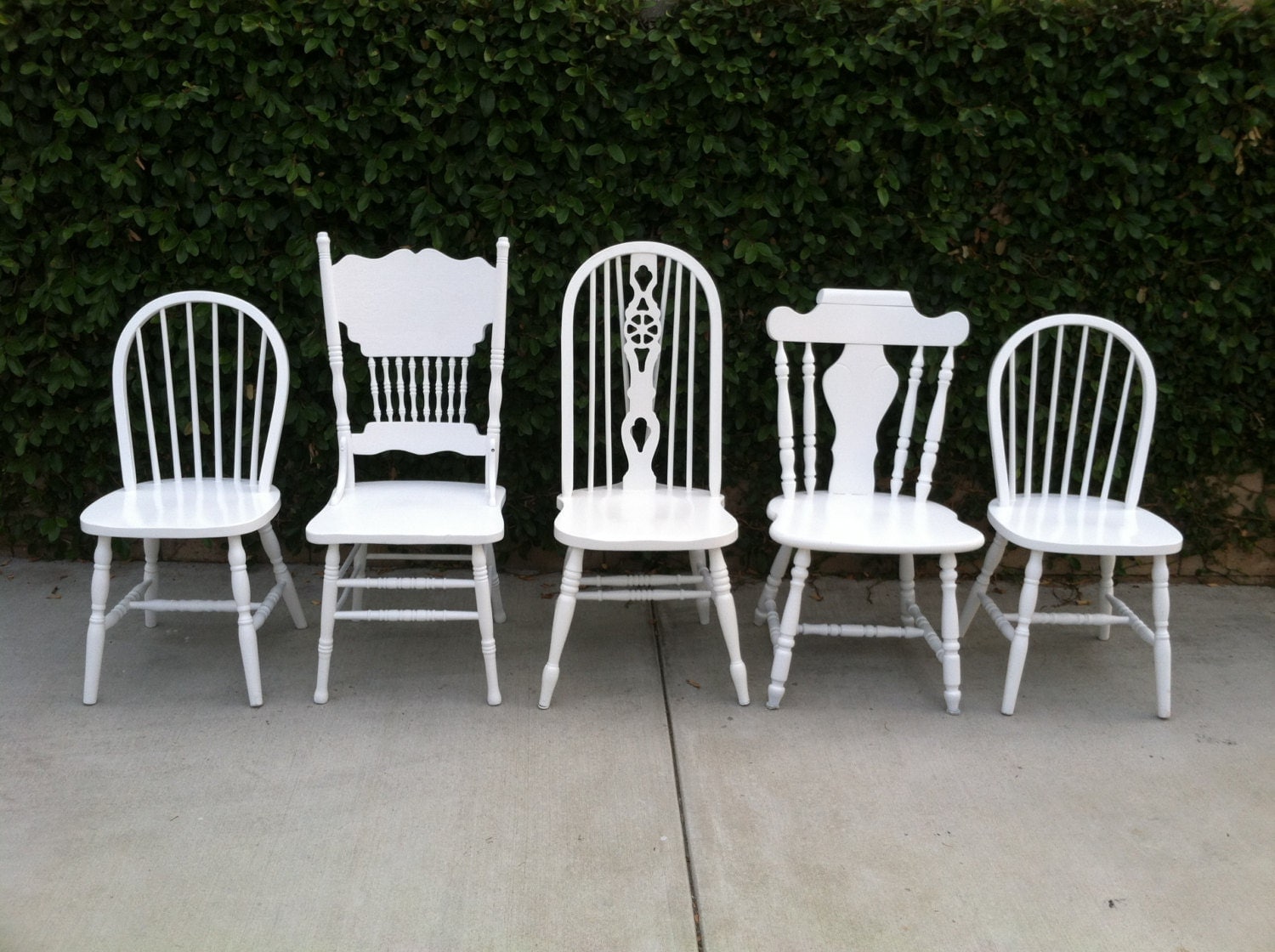 Farmhouse Kitchen Chairs Set of 5 Dining Chairs by ...