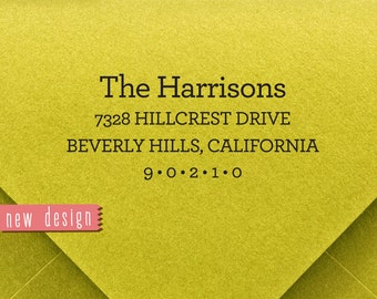 CUSTOM pre inked address STAMP from USA, custom address stamp, pre inked custom address stamp, return address stamp with proof - Stamp b5-73