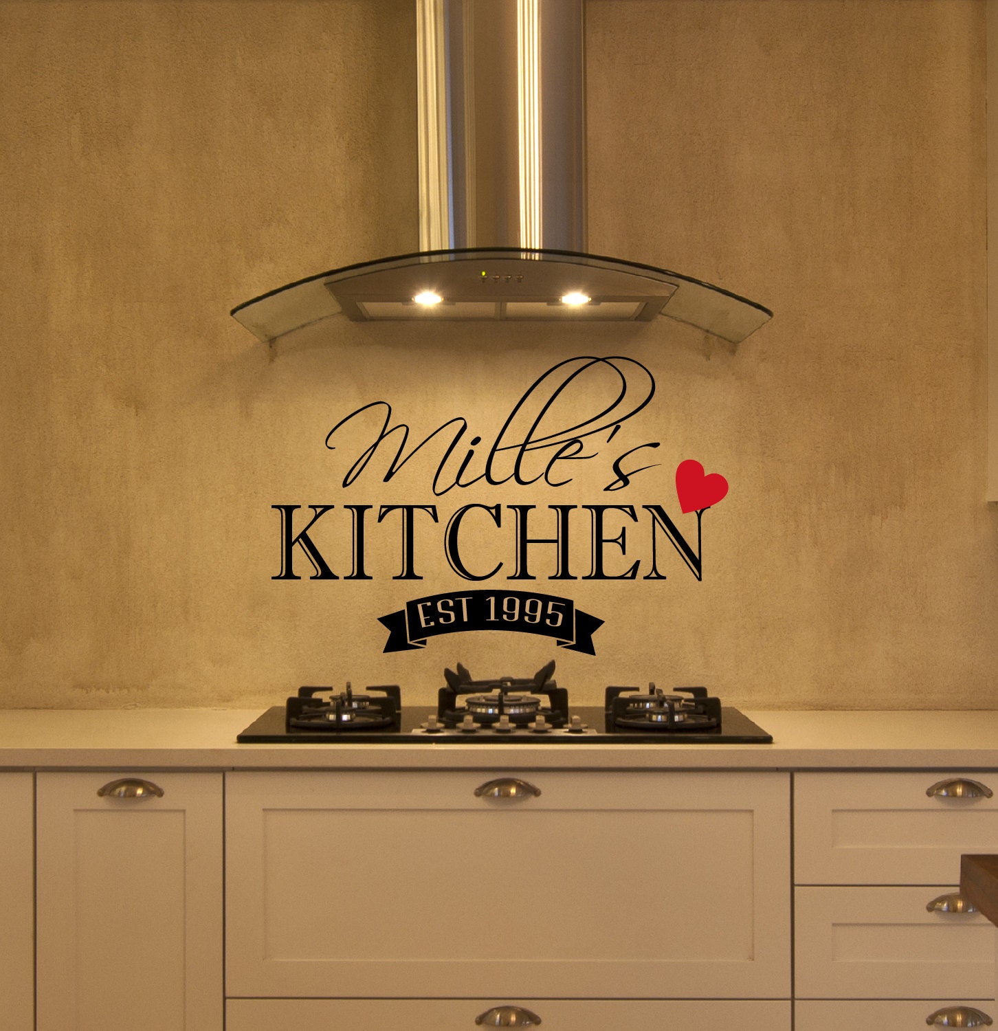 Personalized Kitchen Wall Decal Kitchen Decor Wall Decal