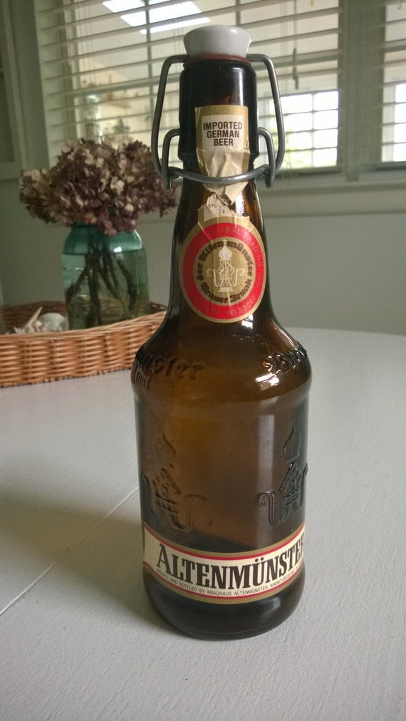 Vintage German Beer Bottle Oktoberfest by CassandrasNotebook