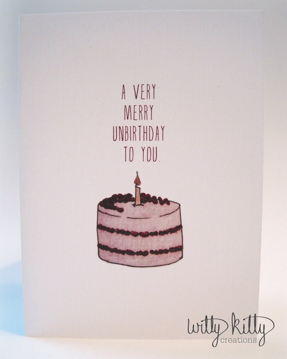Very Merry Unbirthday Card