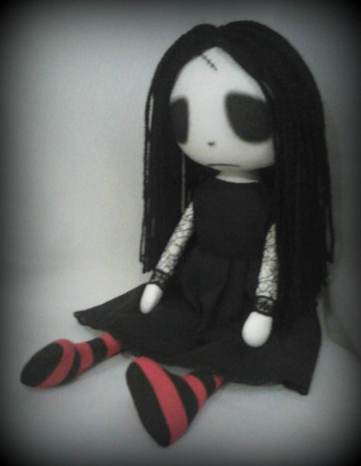 Gothic Rag Doll Leah the sad emo