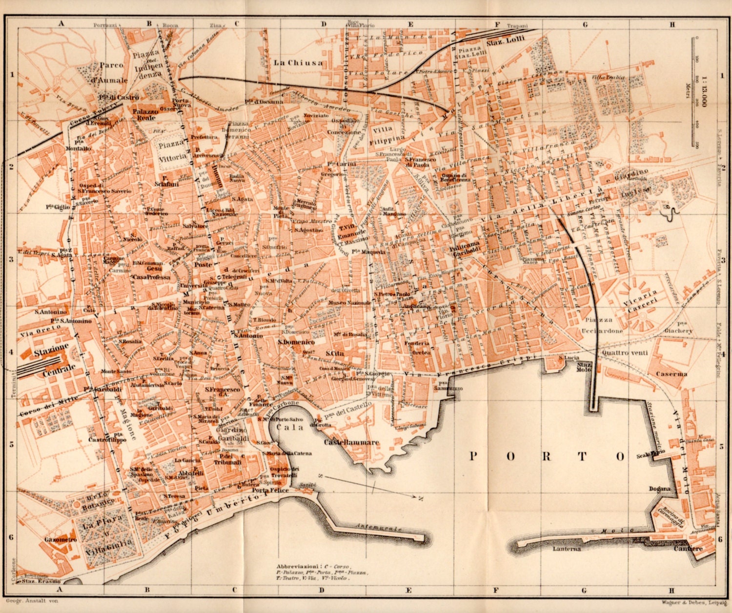 1911 Palermo Antique Map Sicily Gulf Of Palermo Tyrrhenian   Il Fullxfull.655314515 Mqvd 