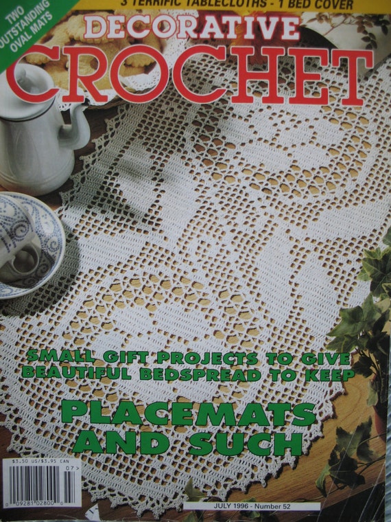 Items similar to Decorative Crochet Magazine Crochet ...