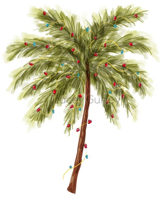 christmas palm tree clip art - photo #14