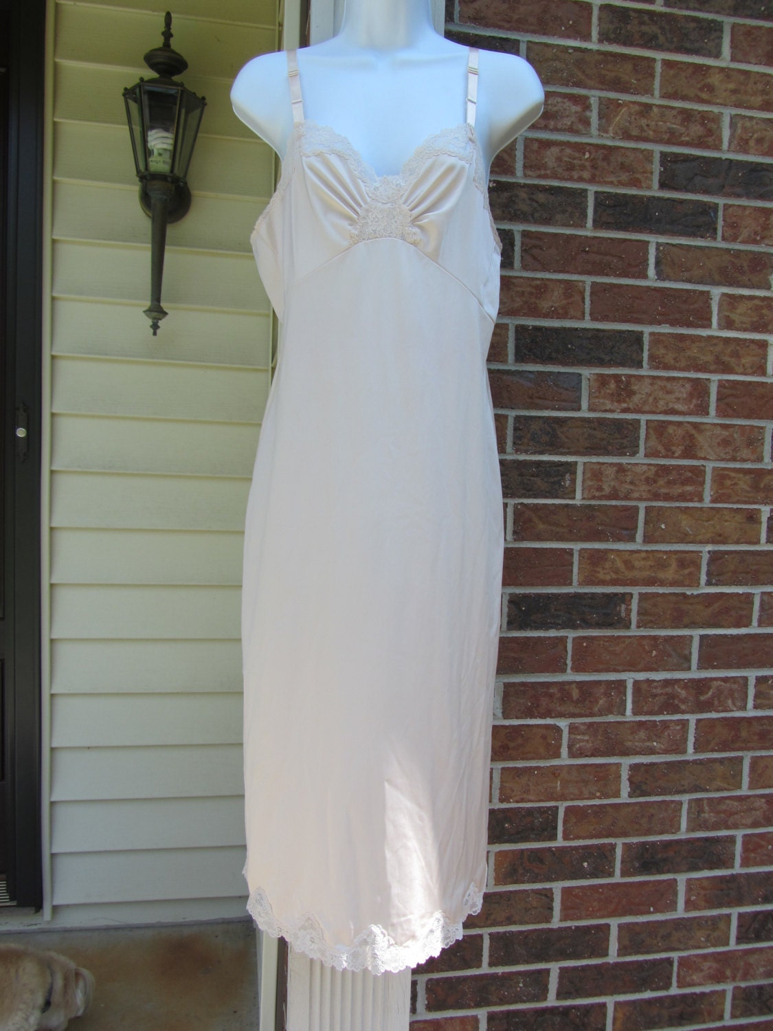 SALE PRICE Beige Full Slip by Shadowline by ThreadsfromtheAttic