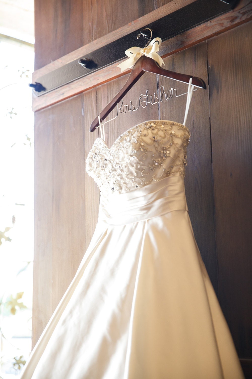  Wedding  dress  hanger  bridal shower gift by 