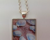 Watercolour Pendant, Necklace, Beach Rocks Sand, Art Jewellery, Mothers day