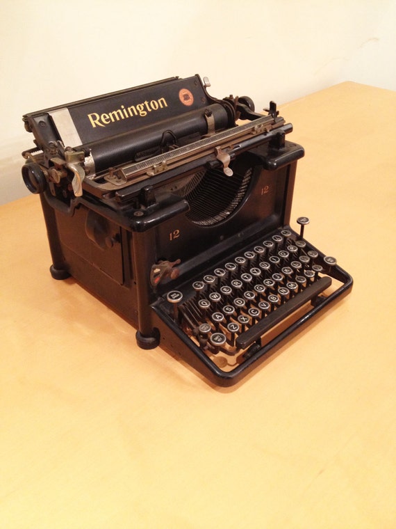 1920's Remington Typewriter No. 12/ Working Typewriter/
