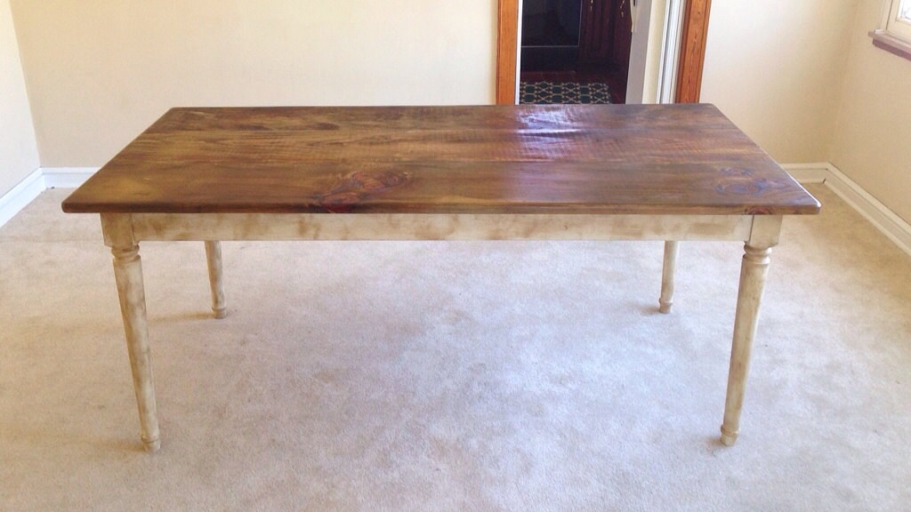 Shabby Chic Farm Table Rustic Dining Table   Il Fullxfull.587129275 8d9d 