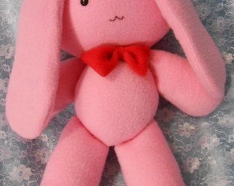 Ouran High School Host Club inspired Usa-chan mascot pink bunny rabbit (35 cm high) for Mitsukuni Honey Haninozuka cosplay (1/1 scale)