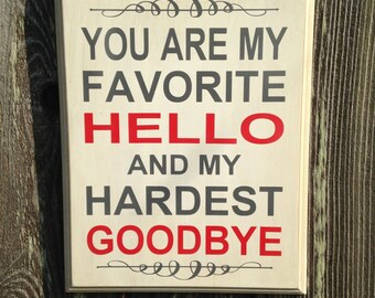 Popular items for hardest goodbye on Etsy