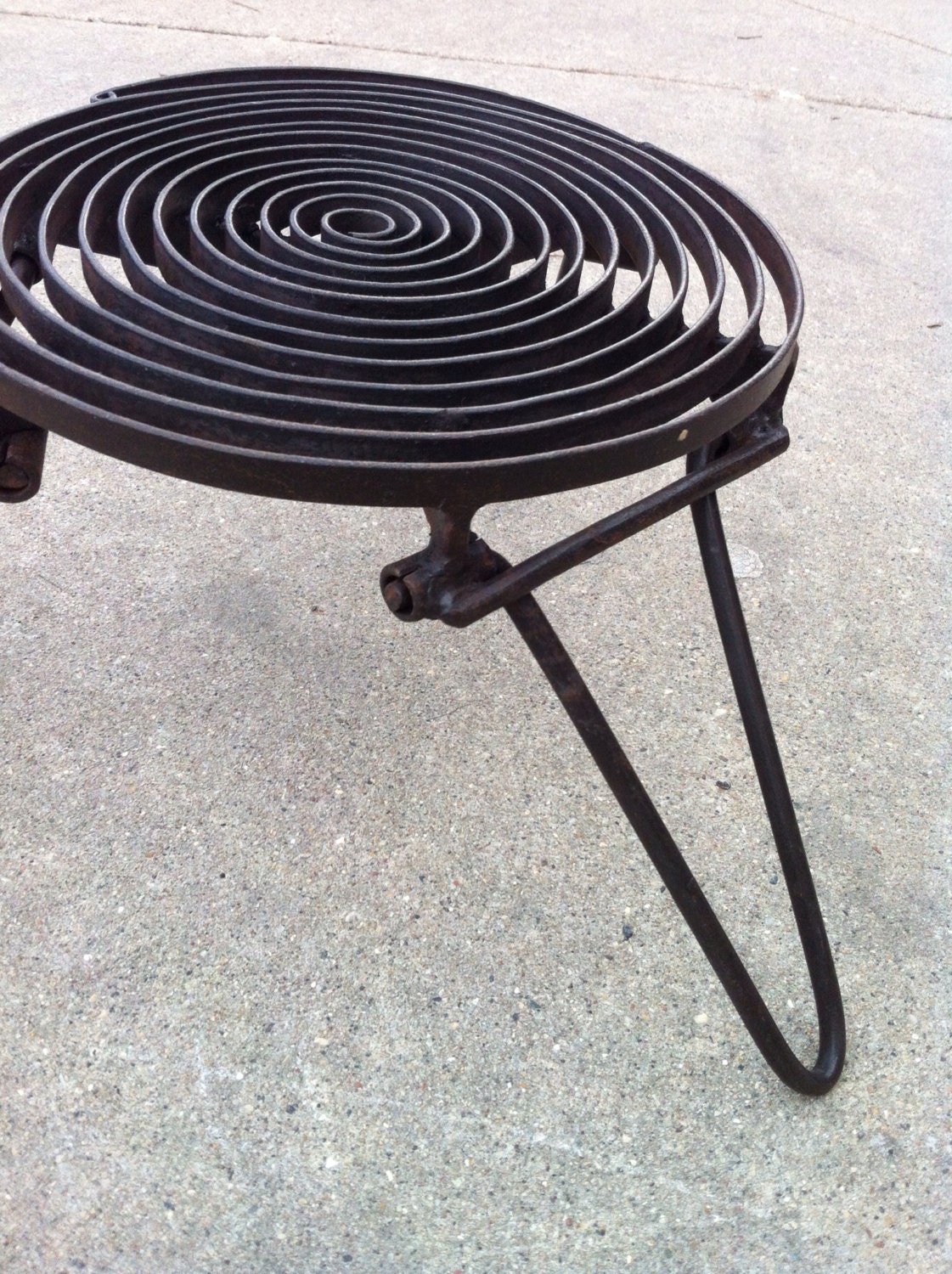 Spiral Folding Grill Grate For Camping rugged industrial