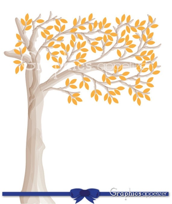 Digital Clip Art Tree Tree branches  design  Personal and