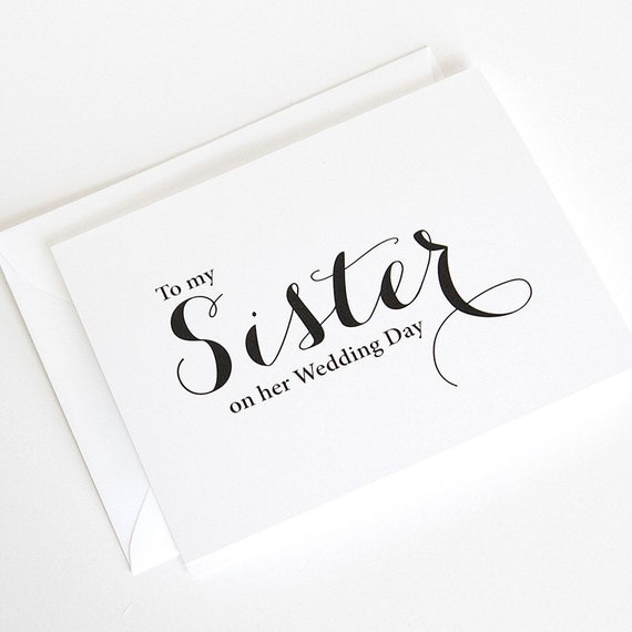 To My Sister On Her Wedding