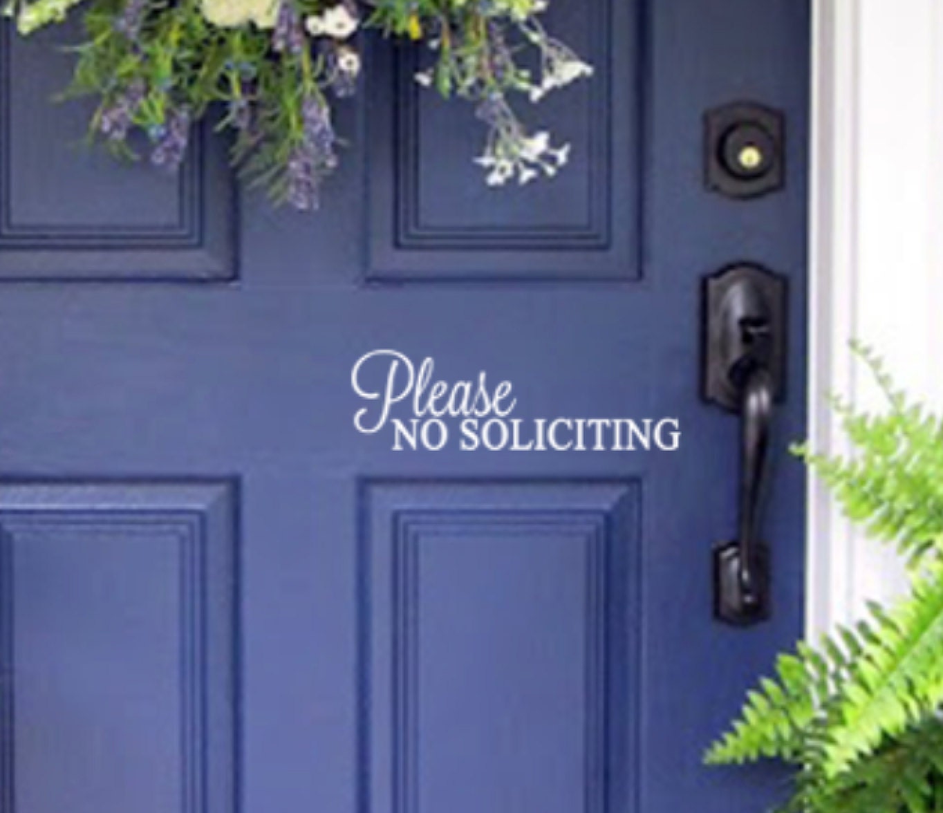 no soliciting sign for front door simple and pretty removable