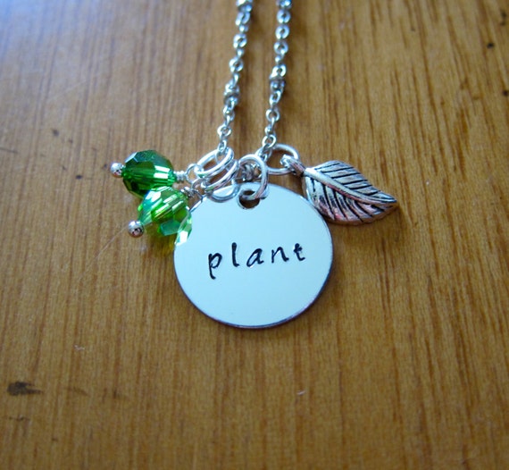 WallE Inspired Necklace. WallE and Eve Plant