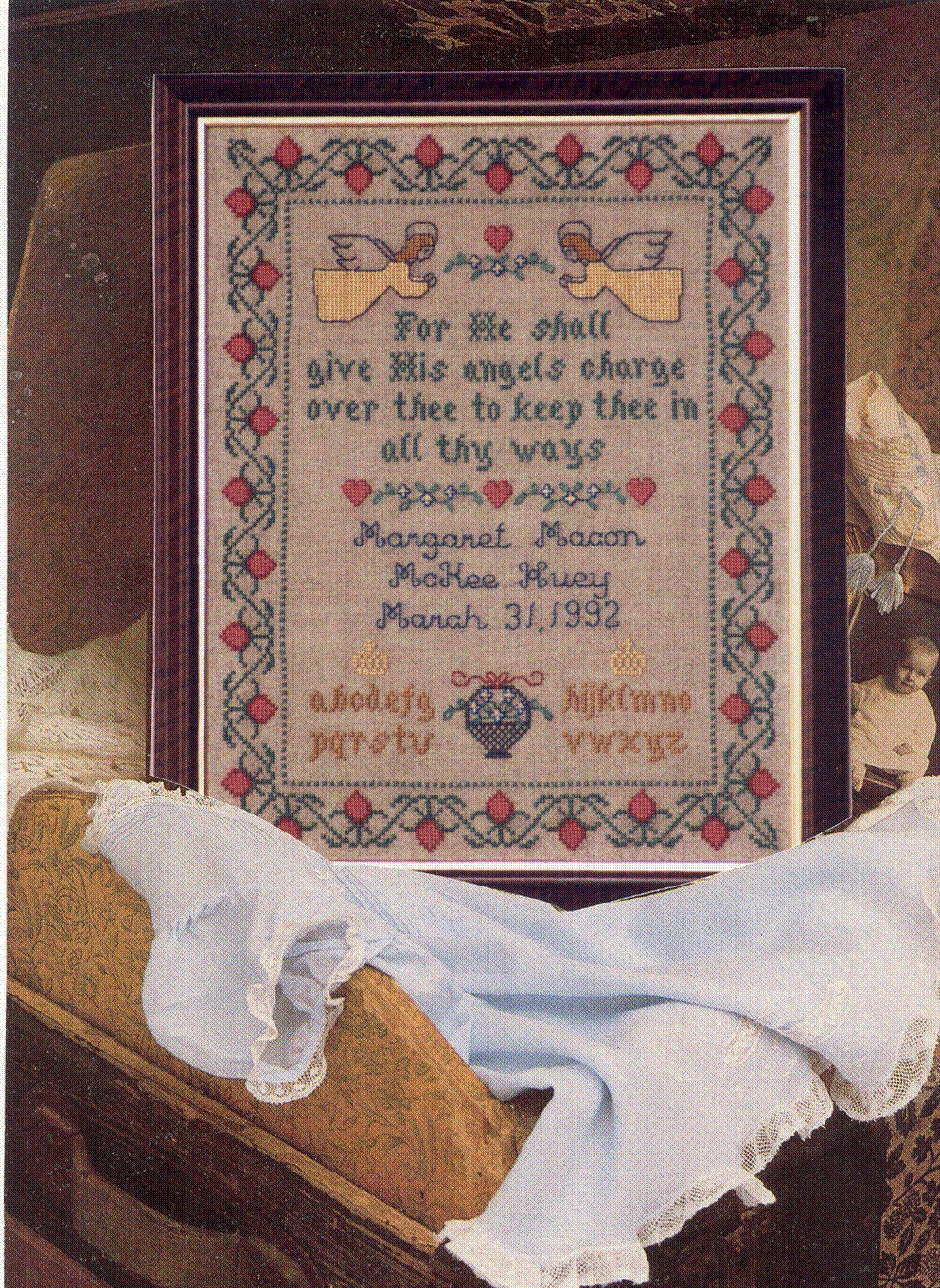 Angel Birth Sampler Leaflet for Counted Cross Stitch 35L
