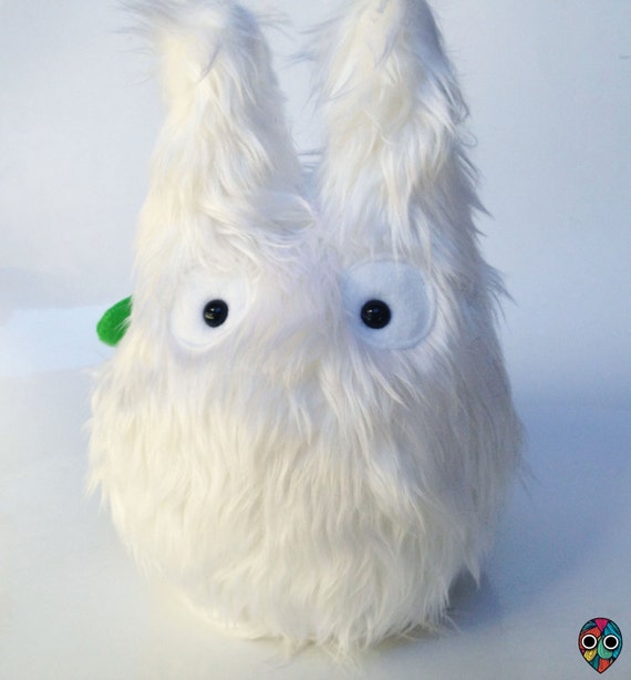 totoro plush white