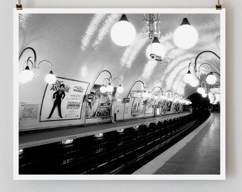 Paris Print, Black and White Photography, “Paris Noir 9” Extra Large Wall Art, Fine Art Print Paris Photography, Film Noir