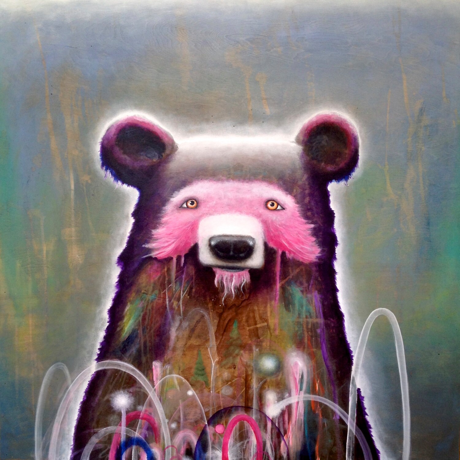 Bear Art Bear Print 8x10 Surreal Nature Art