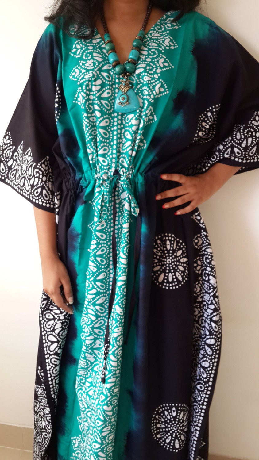 cotton kaftan gown