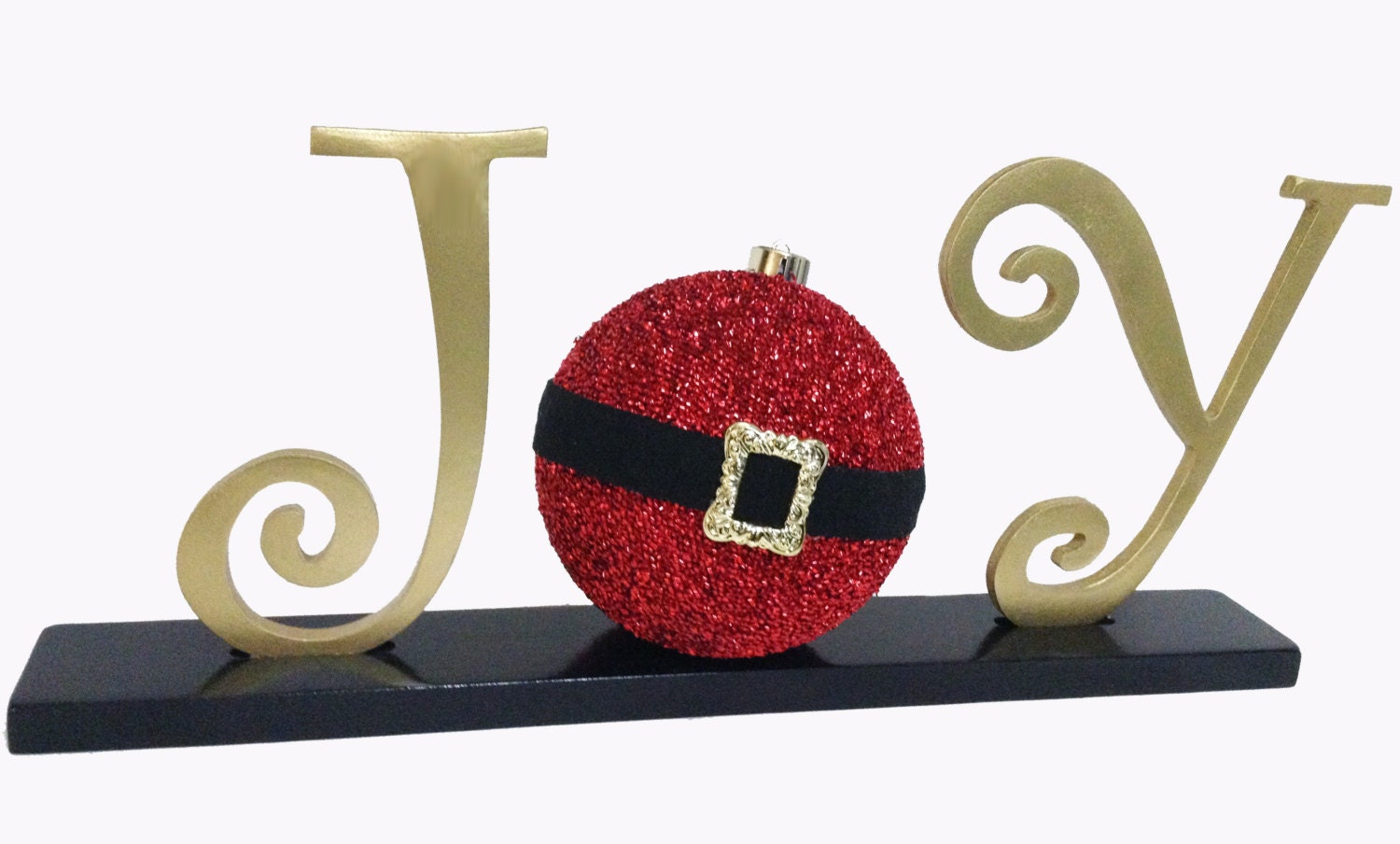 Christmas Decoration JOY Letters, Santa, Handmade