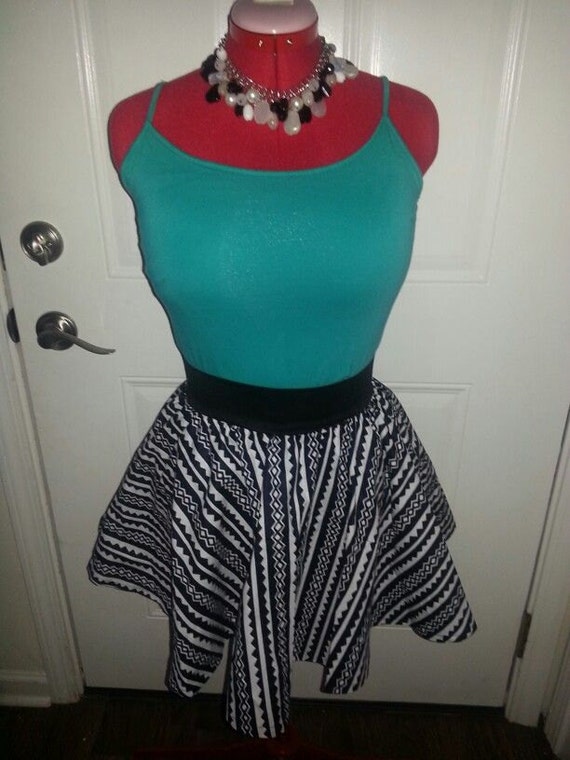 Items similar to Ankara Print Skater/Circle Skirt on Etsy