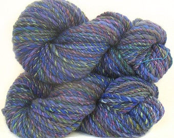Handspun handdyed yarn baby camel silk and Merino wool