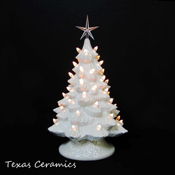 vintage cheer soft antique white ceramic christmas tree 16 vintage cheer soft antique white ceramic christmas tree 16