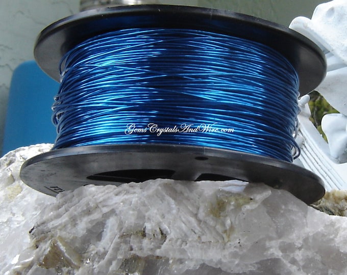 Supplies, Artistic Wire 20 Gauge Silver Plated Blue, Jewelry Making