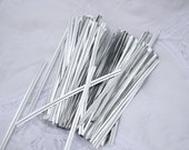 Shiny silver twist ties, pack of 50 gift wrap, packaging Il_170x135