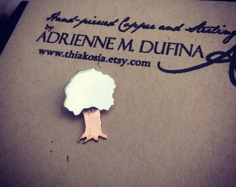 Sterling & Copper 'Little Tree'